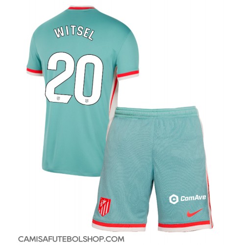 Camisa de time de futebol Atletico Madrid Axel Witsel #20 Replicas 2º Equipamento Infantil 2024-25 Manga Curta (+ Calças curtas)